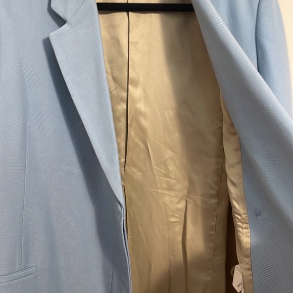 Zara blue long coat XS NWOT - Picture 10 of 10